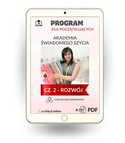Nauka szycia - kurs online, program dla początkujących